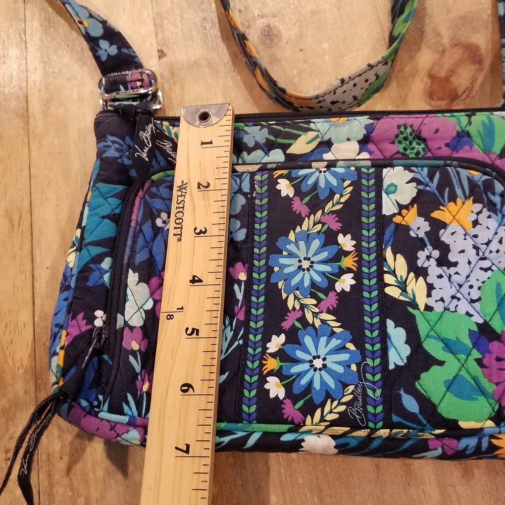 Vera Bradley Crossbody Purse Floral Flower AOP Allover - Picture 8 of 10